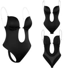 Invisible Straps Body Sculpting Wedding Evening Dress One Piece