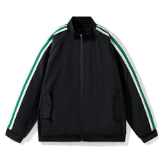 Men's Stand Collar Solid Color Fashion Jacket