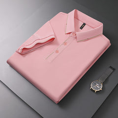 Men's Classic Lapel Solid Color POLO Shirt