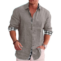 2022 Fall Casual Men's Cotton Linen Shirt