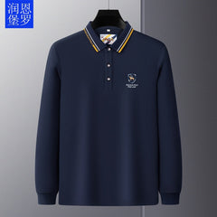Business Loose Embroidered Polo Shirt