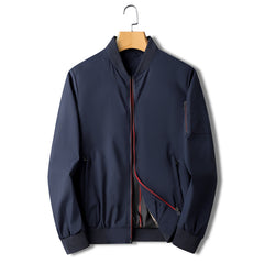Spring New Men's Loose Zipper Casual Coat Jacket
