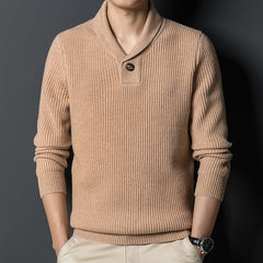Men's Solid Color Casual Cashmere Sweater