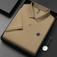 Men's Simple Loose Lapel Cotton Polo Shirt