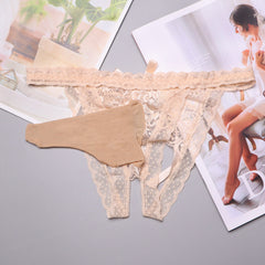 Men's Lace Sheer Thong