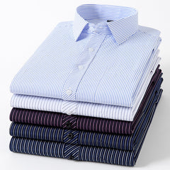 Men's Loose Plus Size Striped Shirt