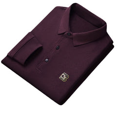 Men's Double Sided Fleece Print POLO Shirt
