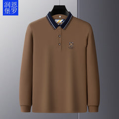 Business Loose Embroidered Polo Shirt