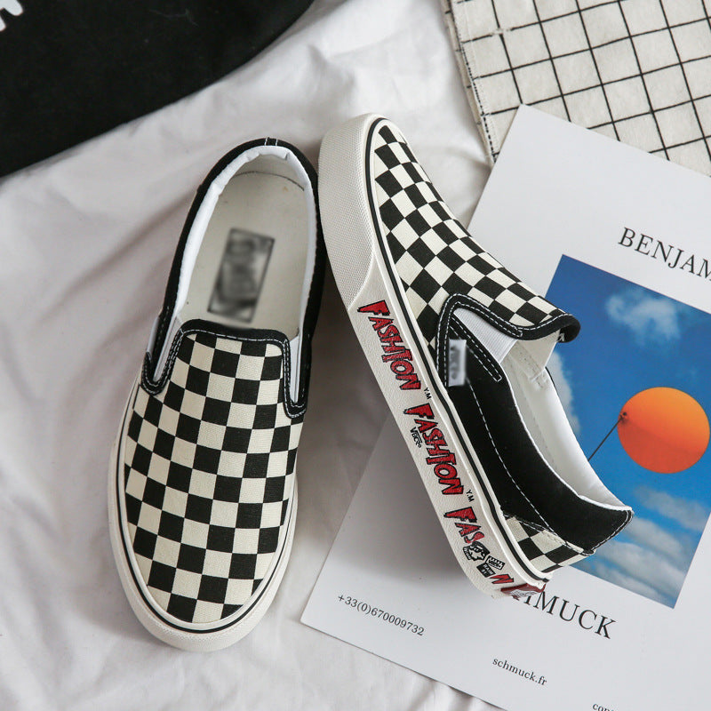 Black and White Checkerboard Espadrilles