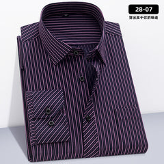 Men's Loose Plus Size Striped Shirt