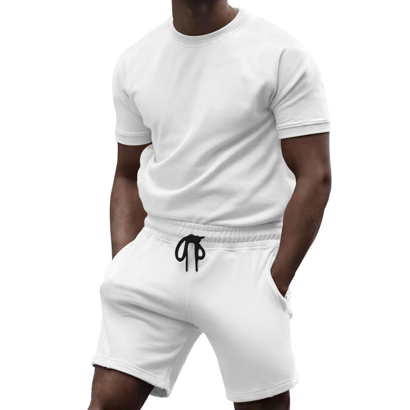 Men's Short Sleeve Sports Leisure Fitness Suit
