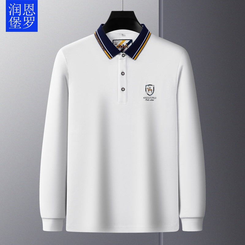 Business Loose Embroidered Polo Shirt