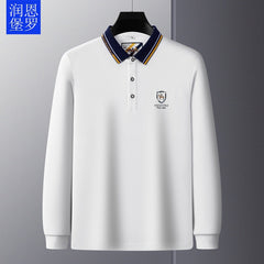 Business Loose Embroidered Polo Shirt