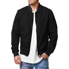 Men's Loose Stand Collar Bomber Jacket