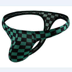 Men's Plaid Trendy Sexy Low Waist Thong