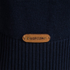 2022 New Open Chest Stand Collar Knitted Sweater