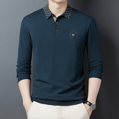 2023 Men's New Business Embroidery Polo