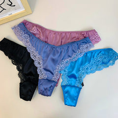 Low Waist Silk Sexy Thong