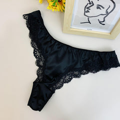 Low Waist Silk Sexy Thong