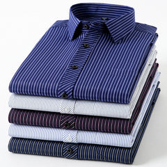 Men's Loose Plus Size Striped Shirt