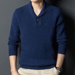 Men's Solid Color Casual Cashmere Sweater