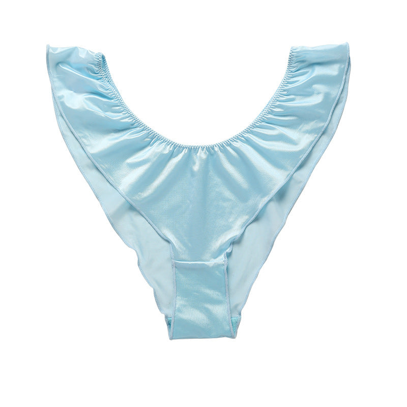 Low-rise Stretch Satin Breathable Thong