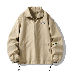 Men's Spring Baseball Uniform Loose Bomber Jacket