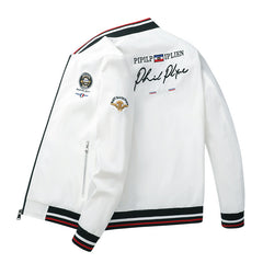 Men's Fashion Stand Collar Embroidered Jacket