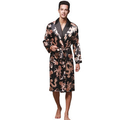 Men's Long Sleeve Nightgown Pajamas