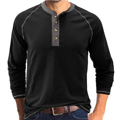 Men's Long Sleeve Round Neck T-shirt