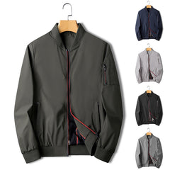Spring New Men's Loose Zipper Casual Coat Jacket