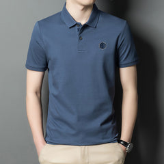Men's Simple Loose Lapel Cotton Polo Shirt
