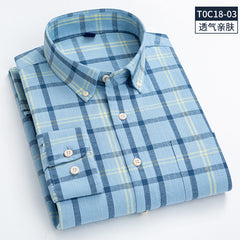 Men's Fashion Square Collar Casual Cotton Linen Shirt