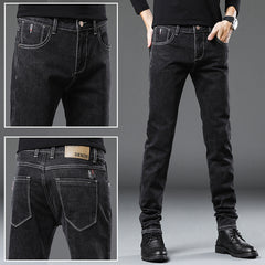 Trendy stretch casual business jeans