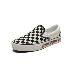 Black and White Checkerboard Espadrilles
