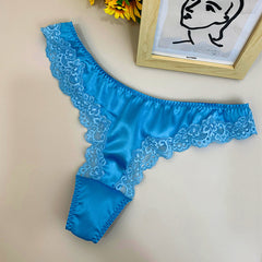 Low Waist Silk Sexy Thong