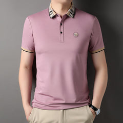 Business casual trend loose plus size polo shirt