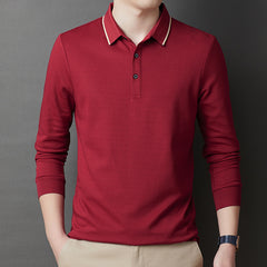 Men's Cotton Lapel Polo Shirt
