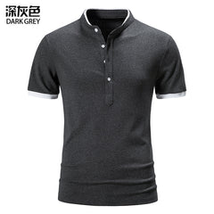 2023 Men's Stand Collar POLO Shirt
