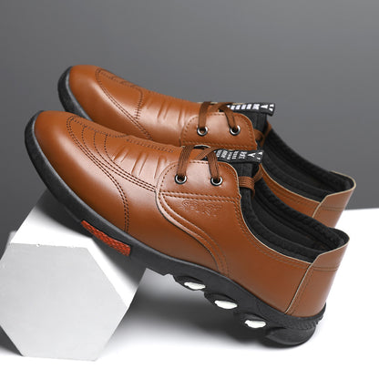 Autumn New Soft Bottom Comfortable Non-slip Leather Shoes