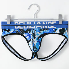 Men's Printed Low Rise Cotton Breathable Thong