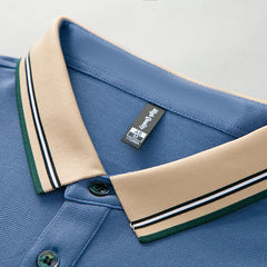 Men's New Lapel Cotton Embroidered Polo Shirt