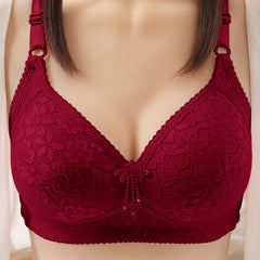 Plus Size Wireless Lace Bra