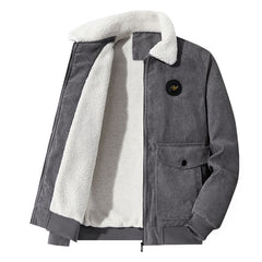 Winter Men's Lapel Sherpa Jacket