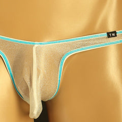 Men's Low-waist Breathable Mesh High-elasticity Sexy Color-block Underwear