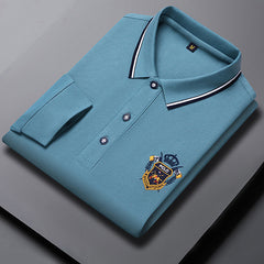 Men's Lapel Embroidered Polo Shirt