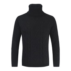 Men's Loose Plus Size Turtleneck Knitted Sweater