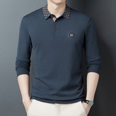 2023 Men's New Business Embroidery Polo