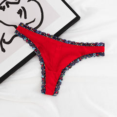 Lace Sexy Low Waist See-through Thong