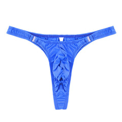 Men's Ice Silk Low Rise Detachable Thong